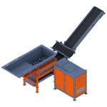 3D Ansicht vom stationären Zweiwellenzerkleinerer EKOMAXX 800 e-pu