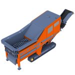 3D Ansicht vom mobilen Zweiwellenzerkleinerer TITAN 900